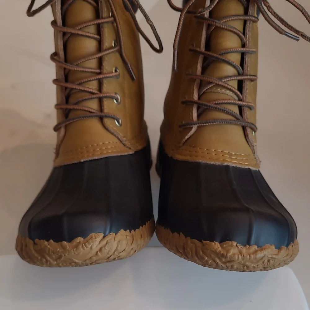 Tommy Hilfiger Waterproof Slip On Leather Traction Insulation Rain Snow Boot